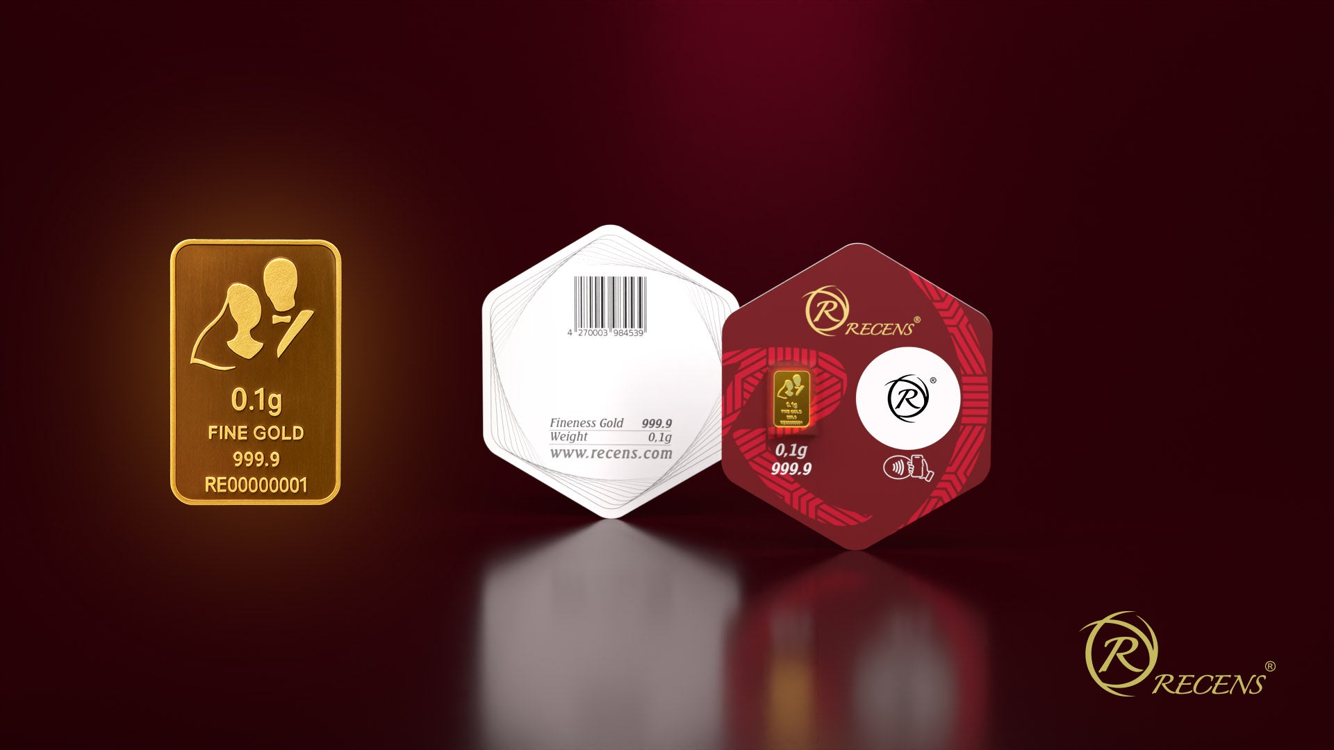 Opakowanie prezentowe Recens z chipem NFC